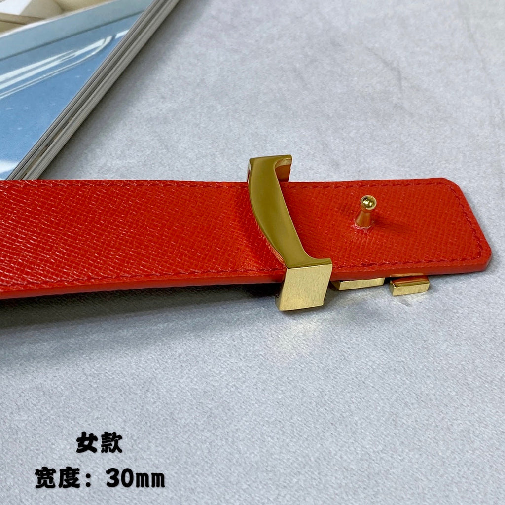LOUIS VUITTON LV FLOWERGRAM 30MM REVERSIBLE BELT IN CHERRY RED CALFSKIN GOLD HARDWARE