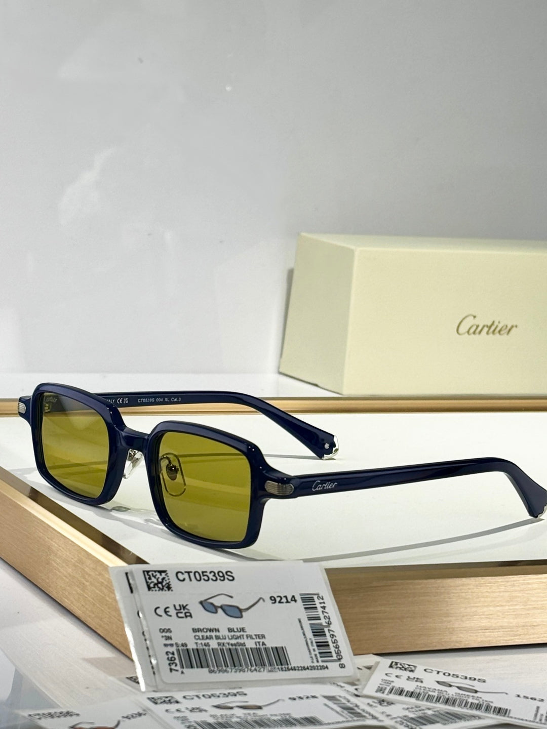 CARTIER PREMIÈRE SQUARE FRAME SUNGLASSES CT0539S IN ACETATE