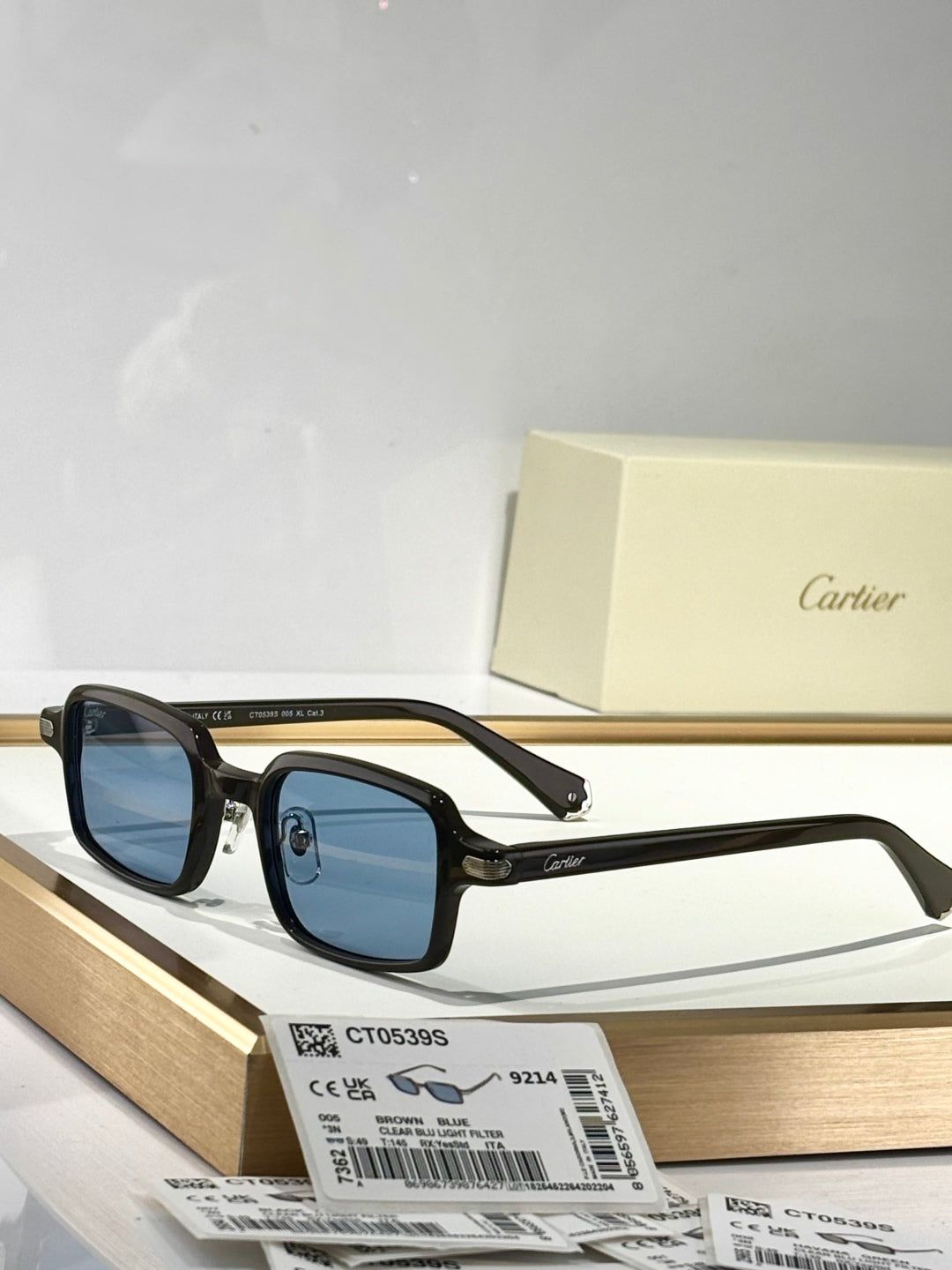 CARTIER PREMIÈRE SQUARE FRAME SUNGLASSES CT0539S IN ACETATE