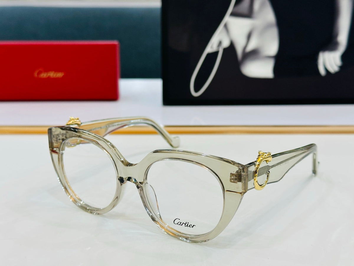 CARTIER PANTHÈRE ROUND FRAME SUNGLASSES 578200 IN ACETATE