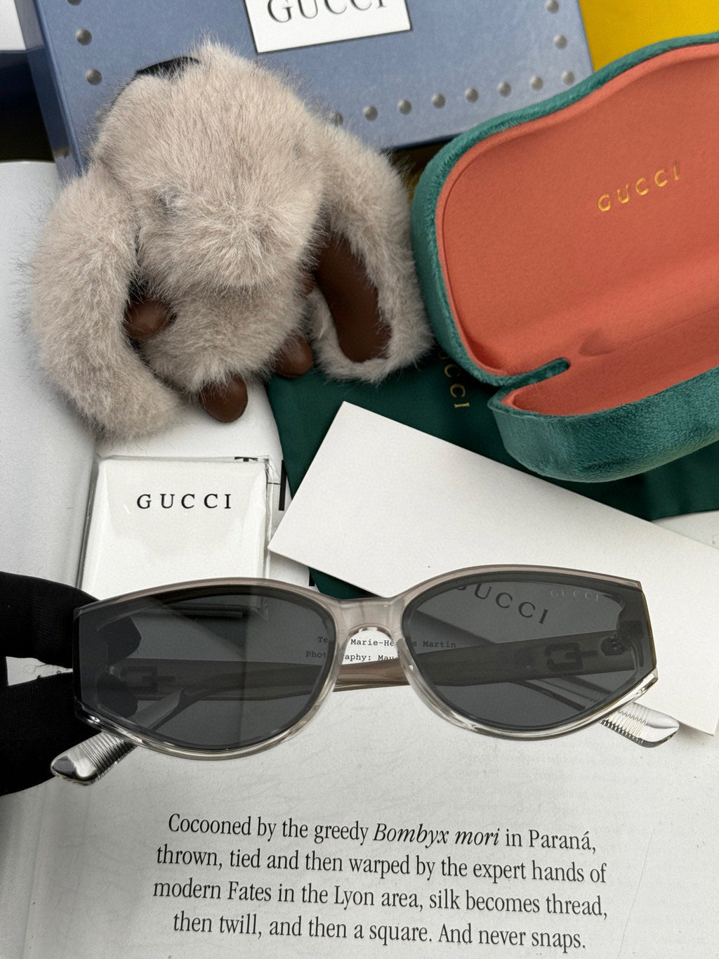 GUCCI GEOMETRIC FRAME SUNGLASSES G7315 IN ACETATE